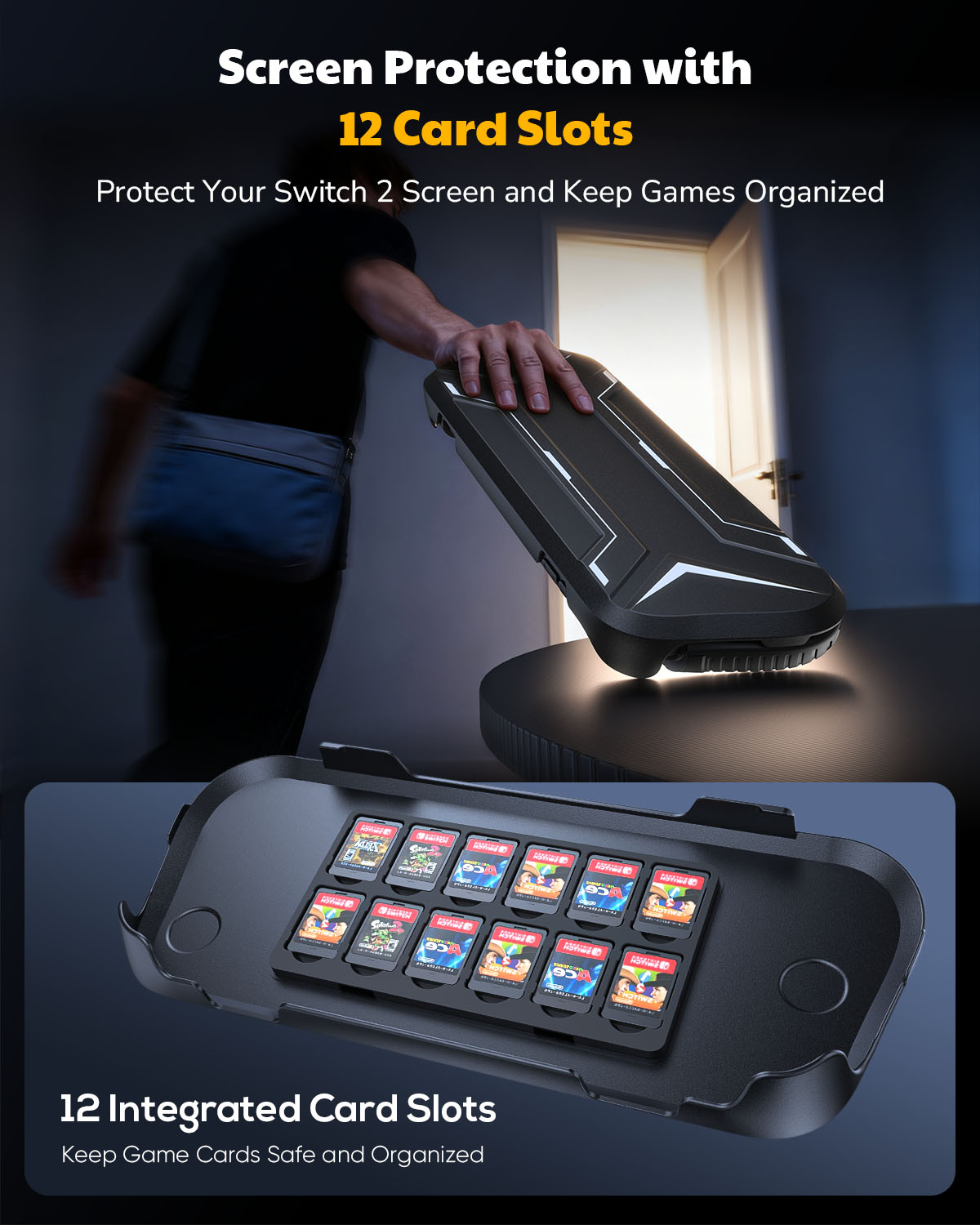 Switch 2 Charging Grip with 10,000mAh Power Bank & PD 20W Fast Charging