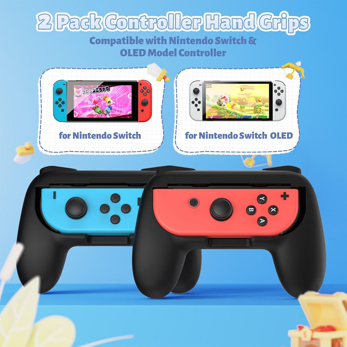 Switch Controller Grips for Nintendo Switch/OLED for JoyCons