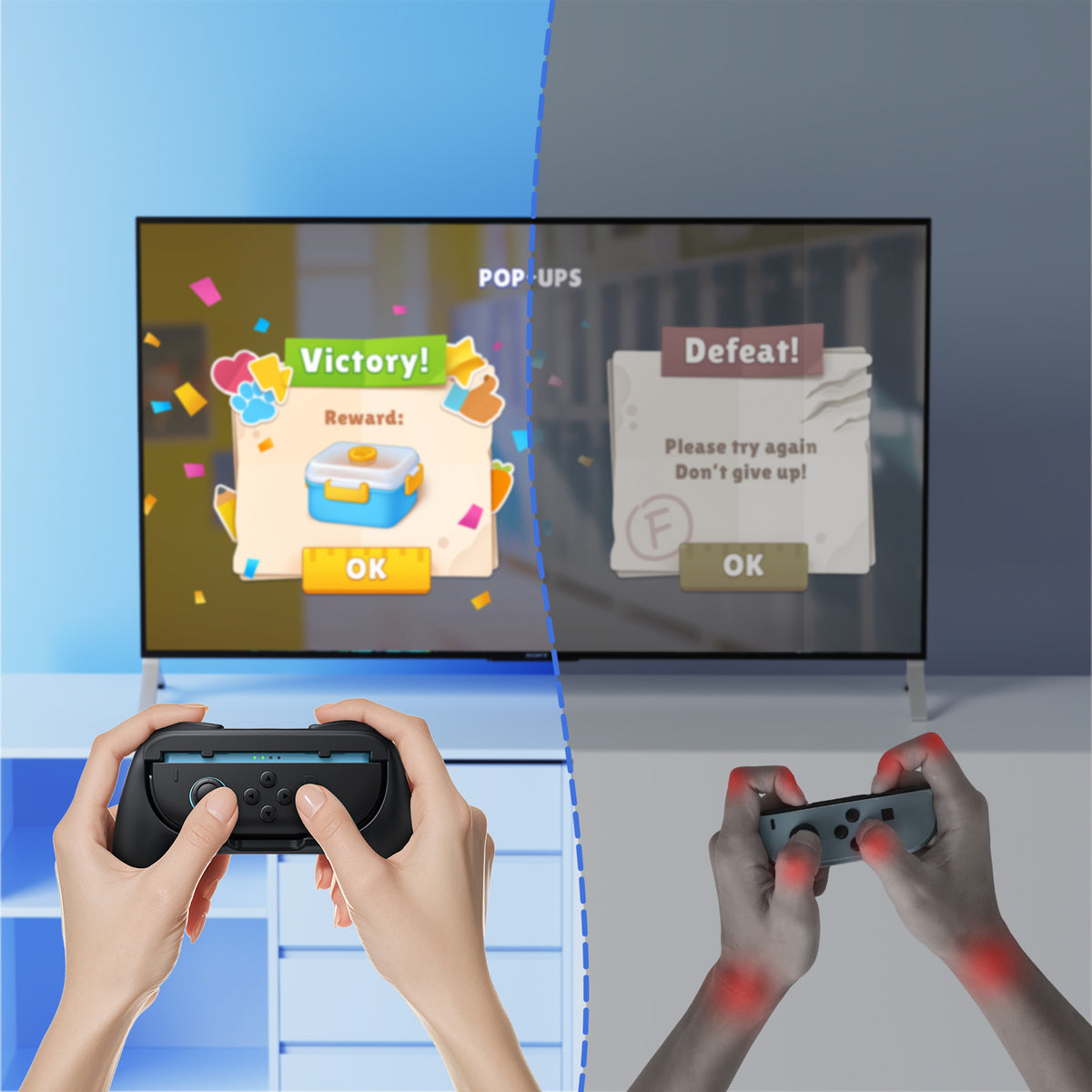 Ergonomic Controller Grips for Switch 2