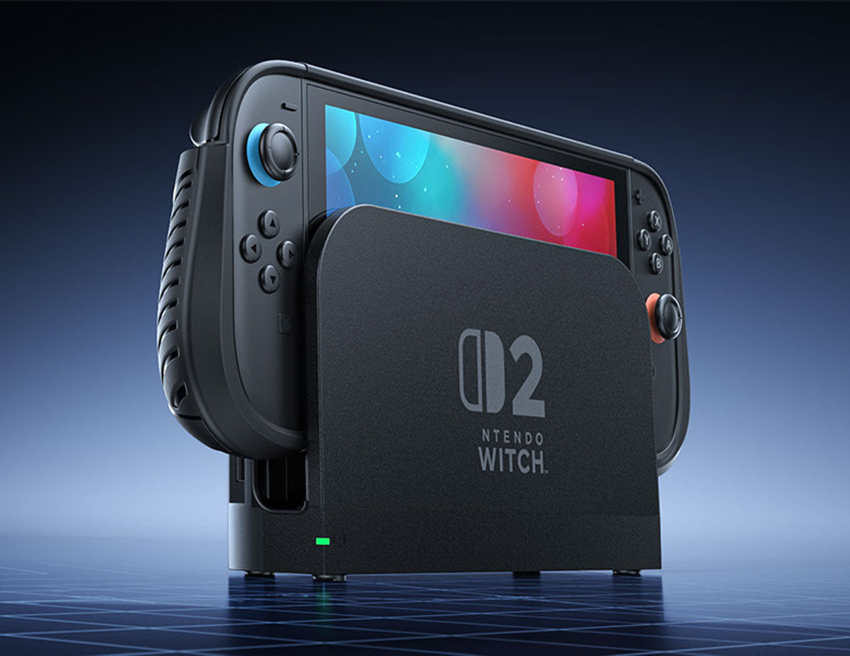 Switch 2 console docking with FastSnail protective case installed