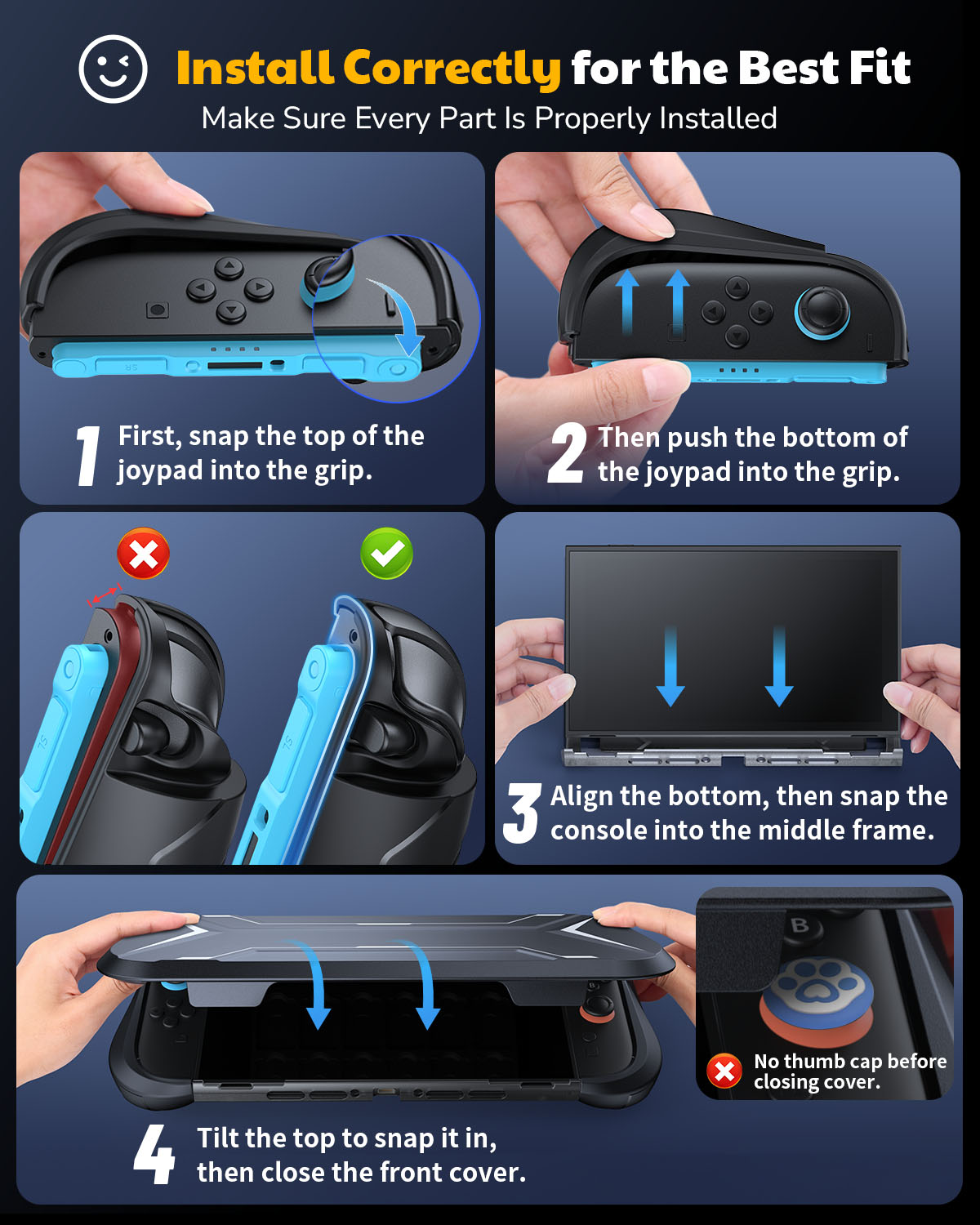 Switch 2 Charging Grip with 10,000mAh Power Bank & PD 20W Fast Charging