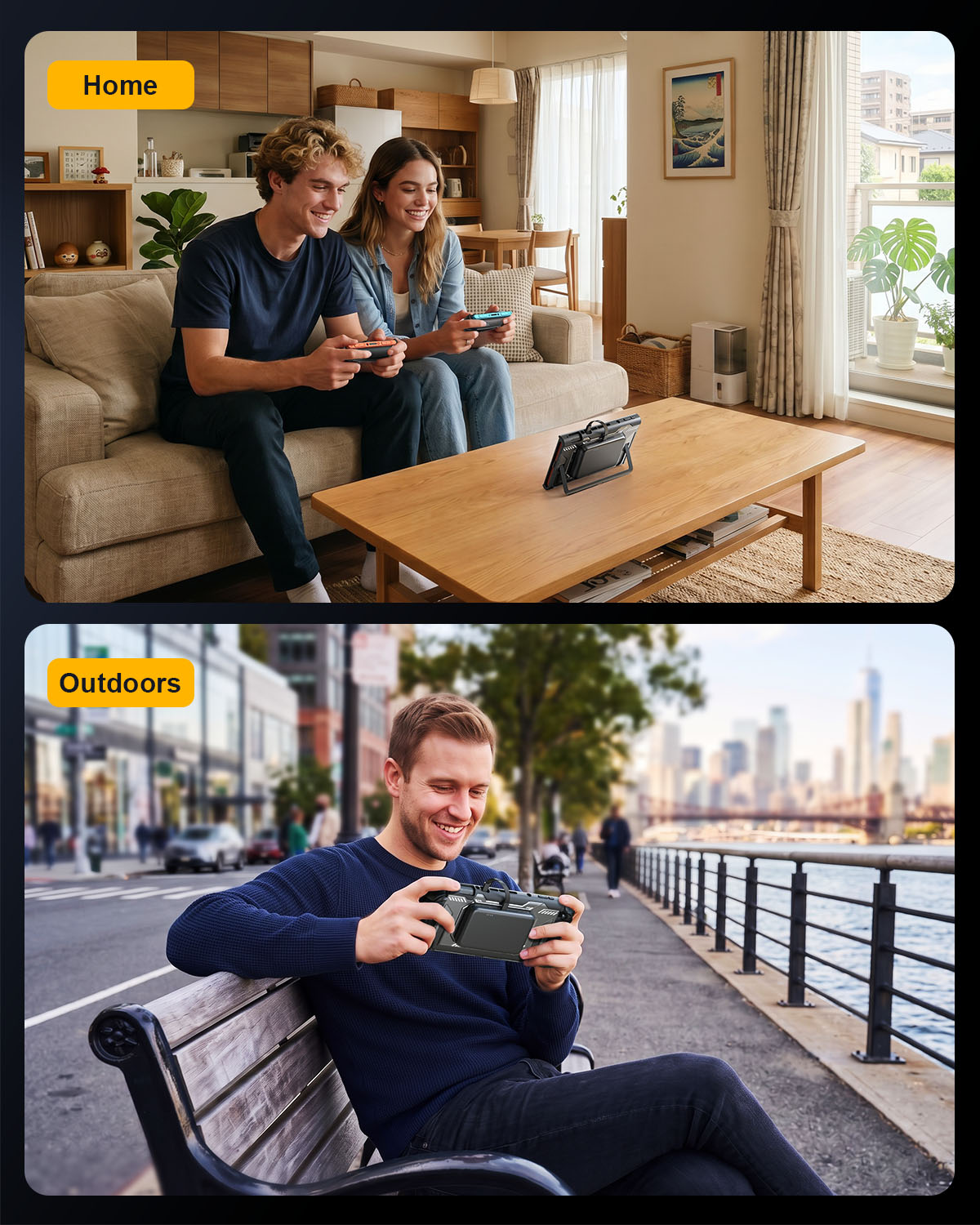 Switch 2 Charging Grip with 10,000mAh Power Bank & PD 20W Fast Charging