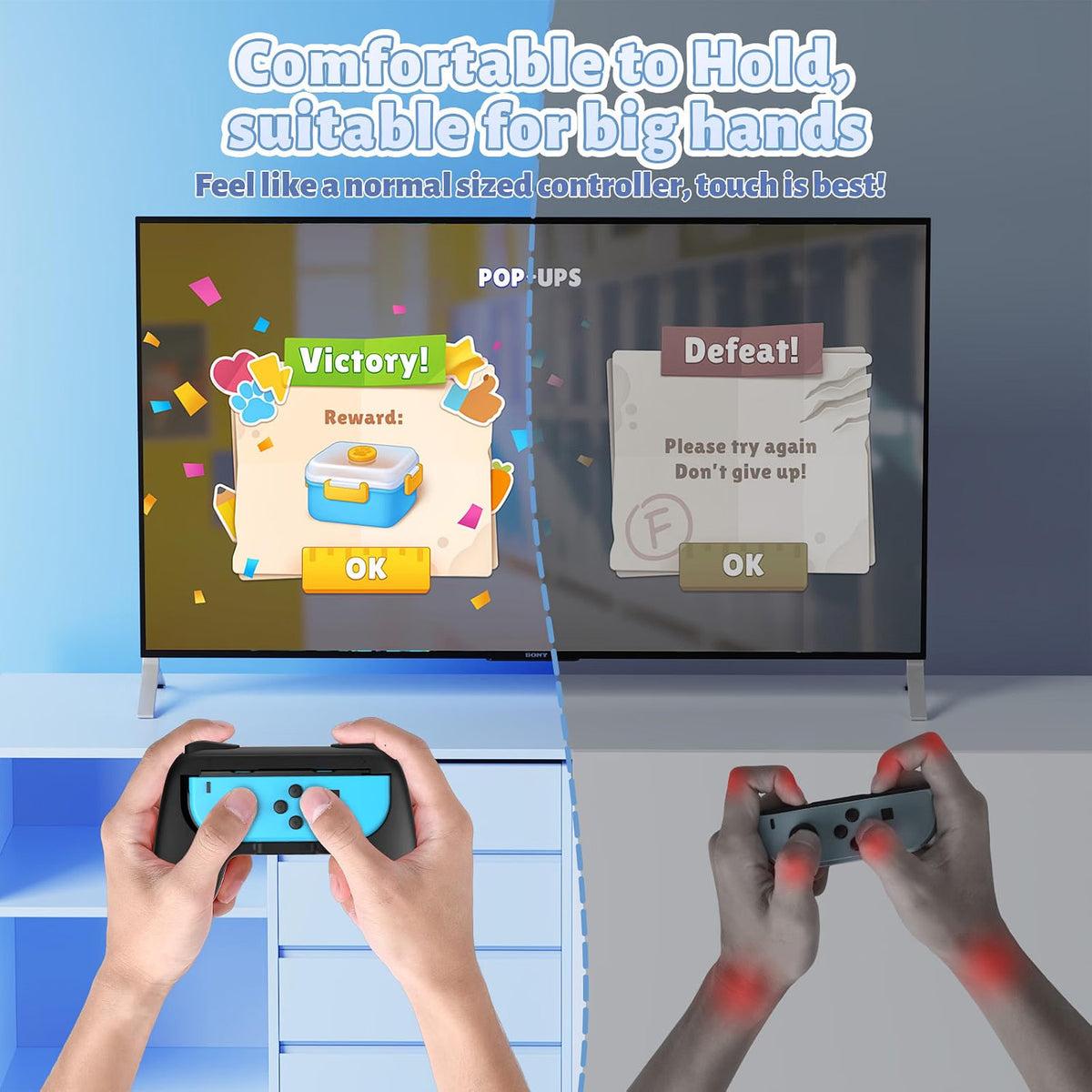 Switch Controller Grips for Nintendo Switch/OLED for JoyCons