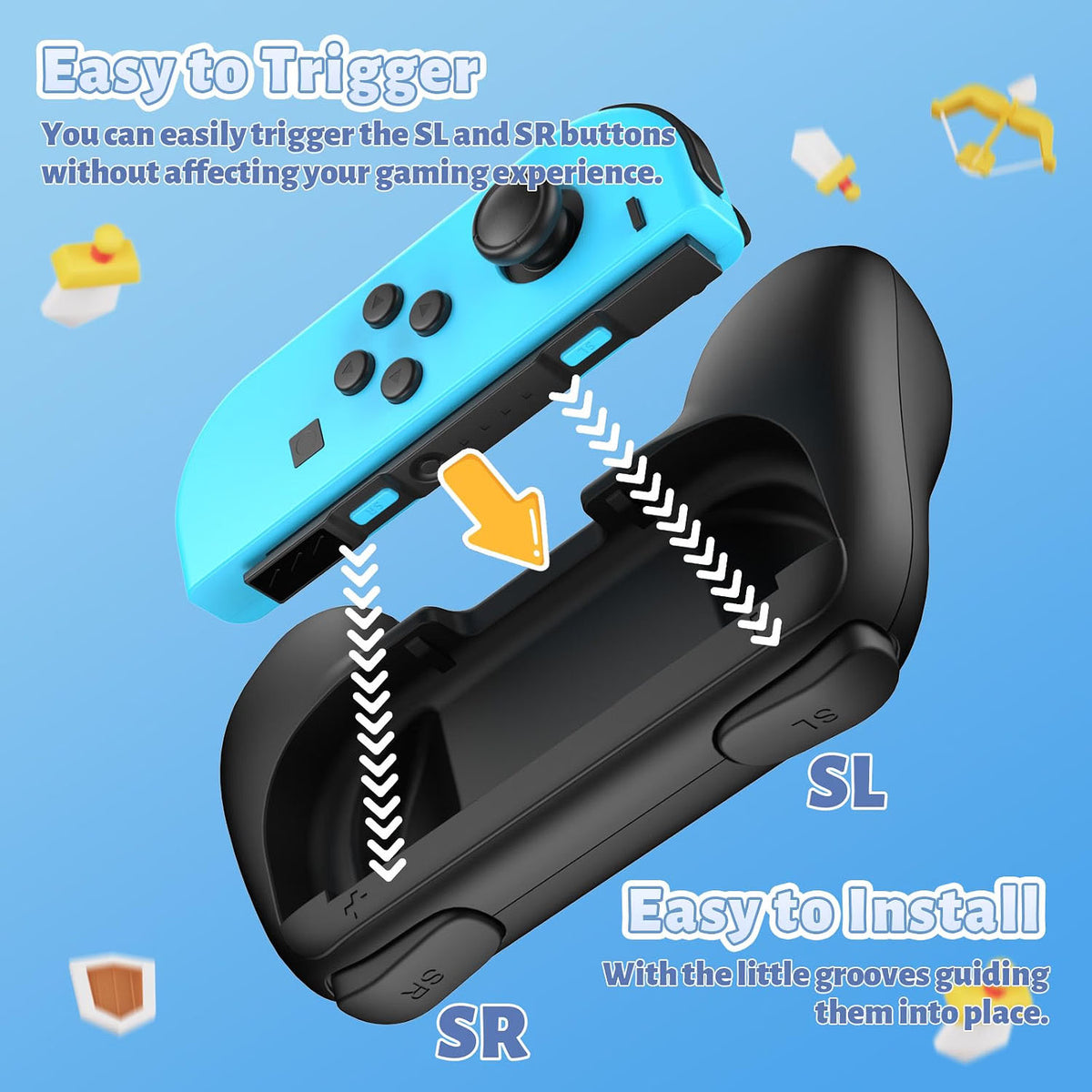 Switch Controller Grips for Nintendo Switch/OLED for JoyCons