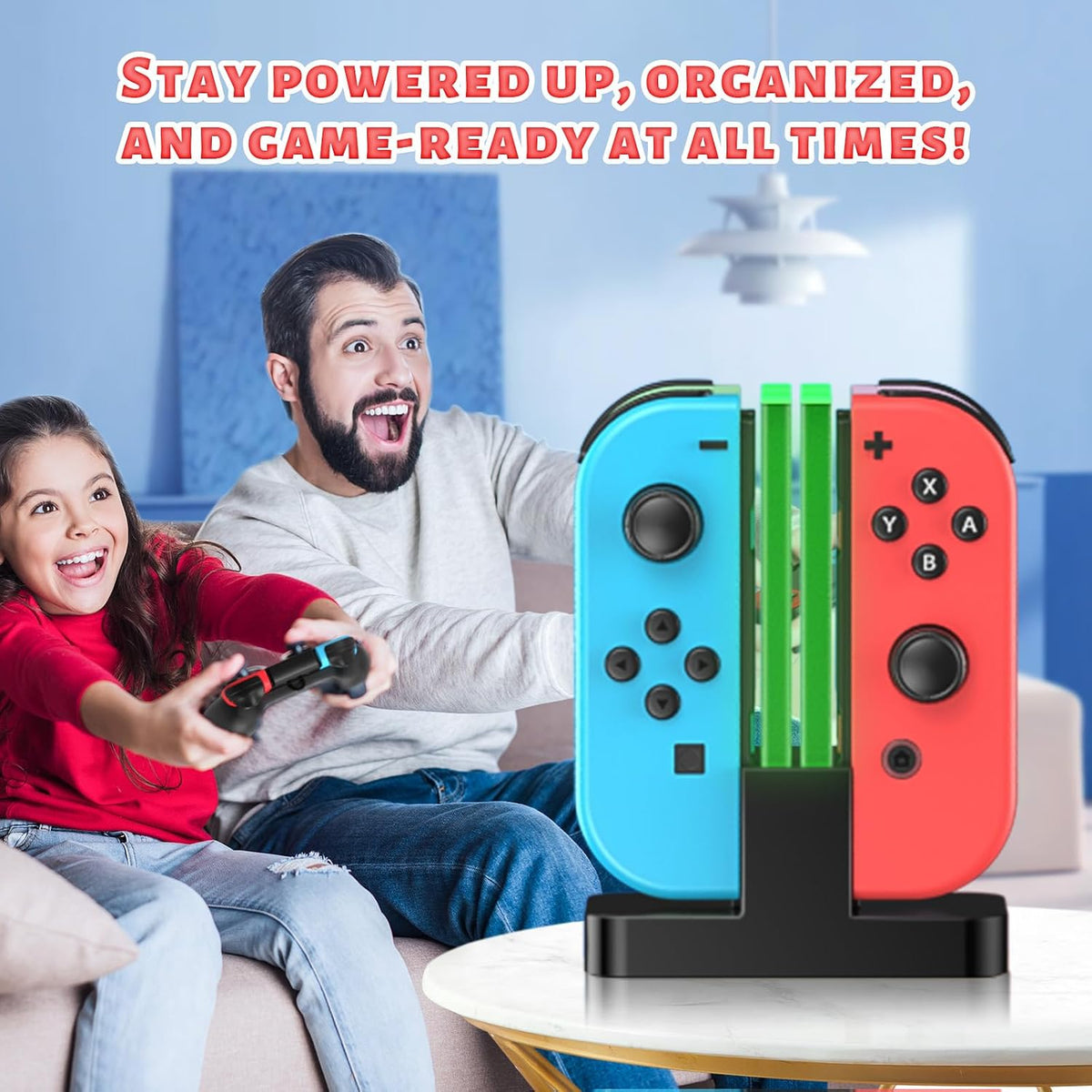 Charging Dock for Switch 1 & OLED Controllers with LED Indicators