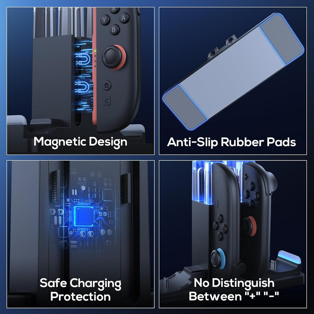 Charging Dock for Switch 2 Controllers & Pro Controllers